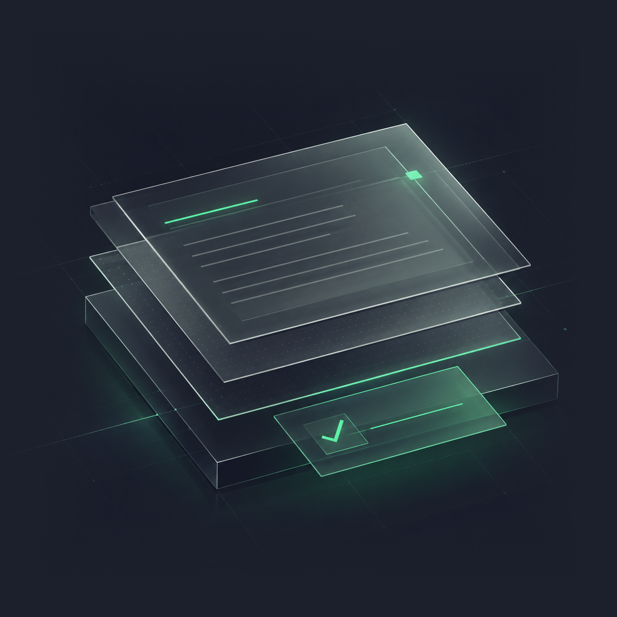 Trójwymiarowy stos dokumentów i umów w stylistyce legal tech