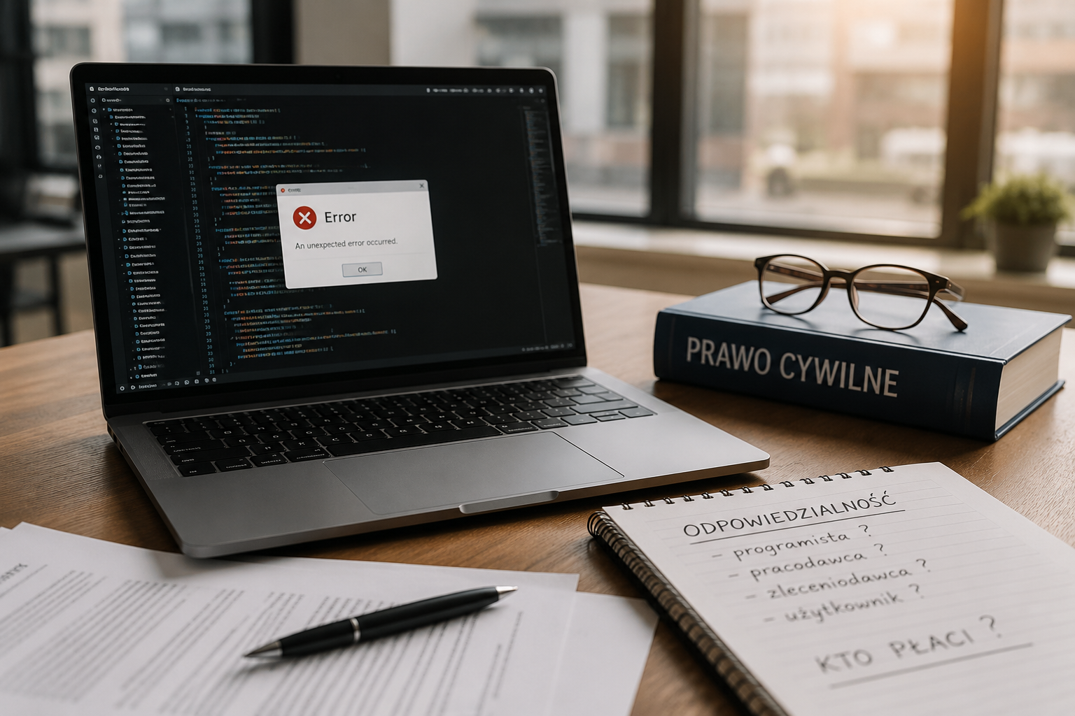 Błąd programisty – odpowiedzialność prawna i finansowa za błędy w oprogramowaniu